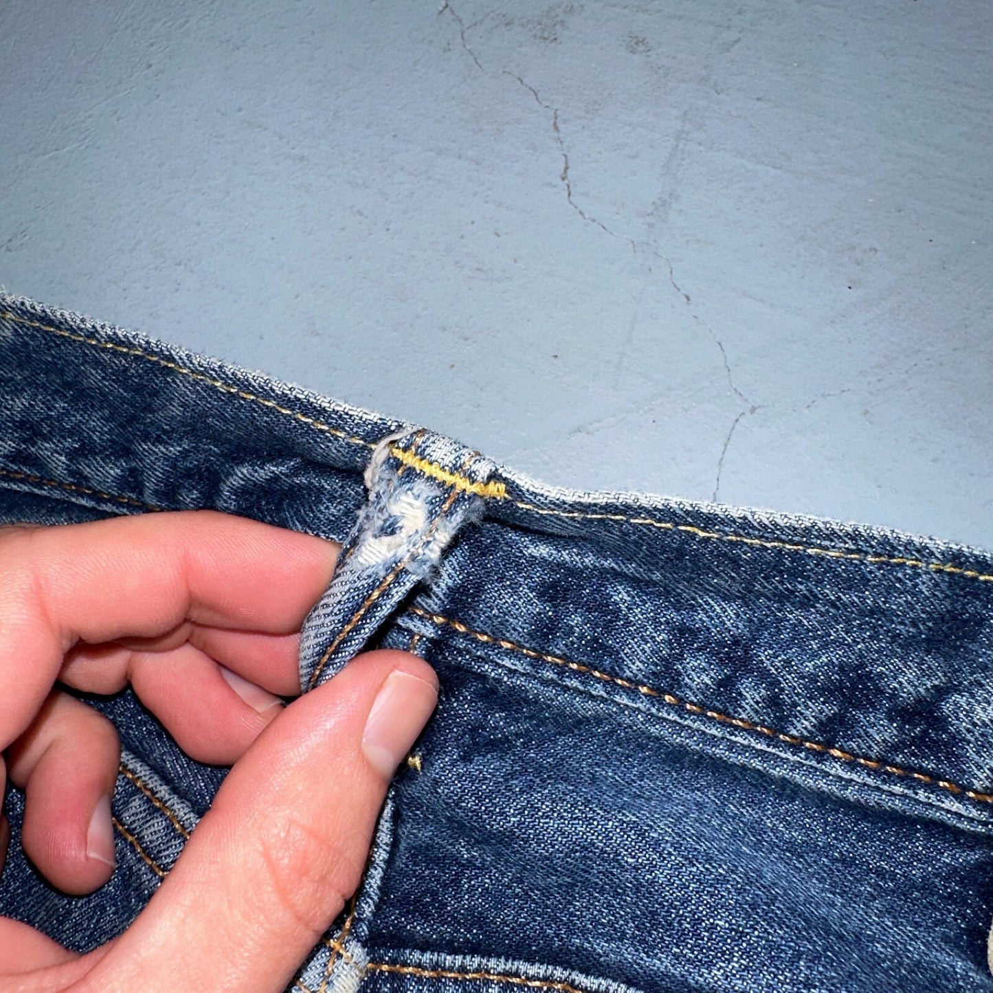 Levis 501 Y2K XX Straight Leg Jeans Blue VTG Med Wash 34x36 Act 34x34