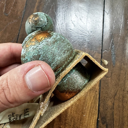 VTG Solid Copper Salt And Pepper Shaker Set Salt Lake City Utah Coins RARE