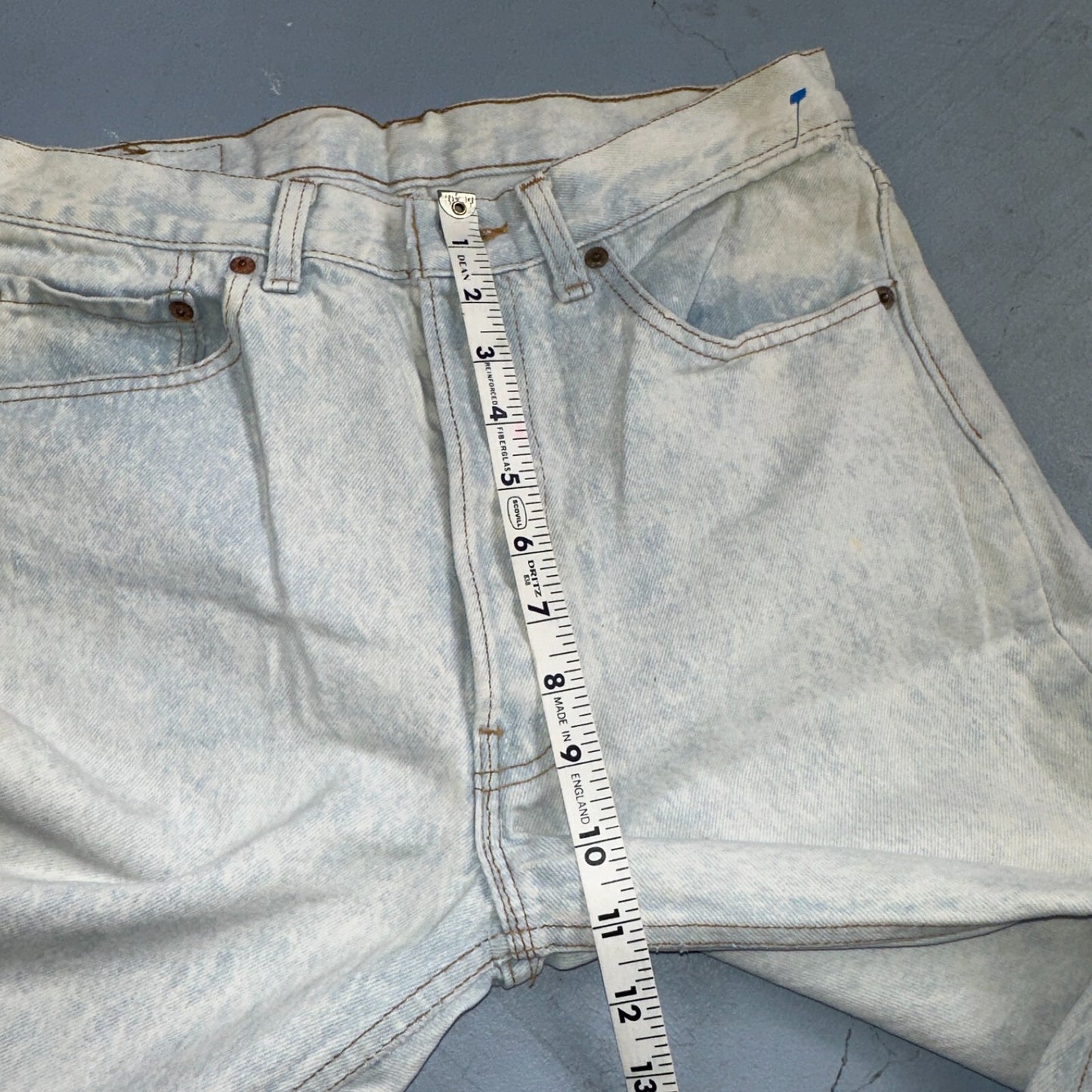 Levis 501 Vintage 90s USA XX Straight Leg Jeans 32x34 Blue Light Wash Act 29x32