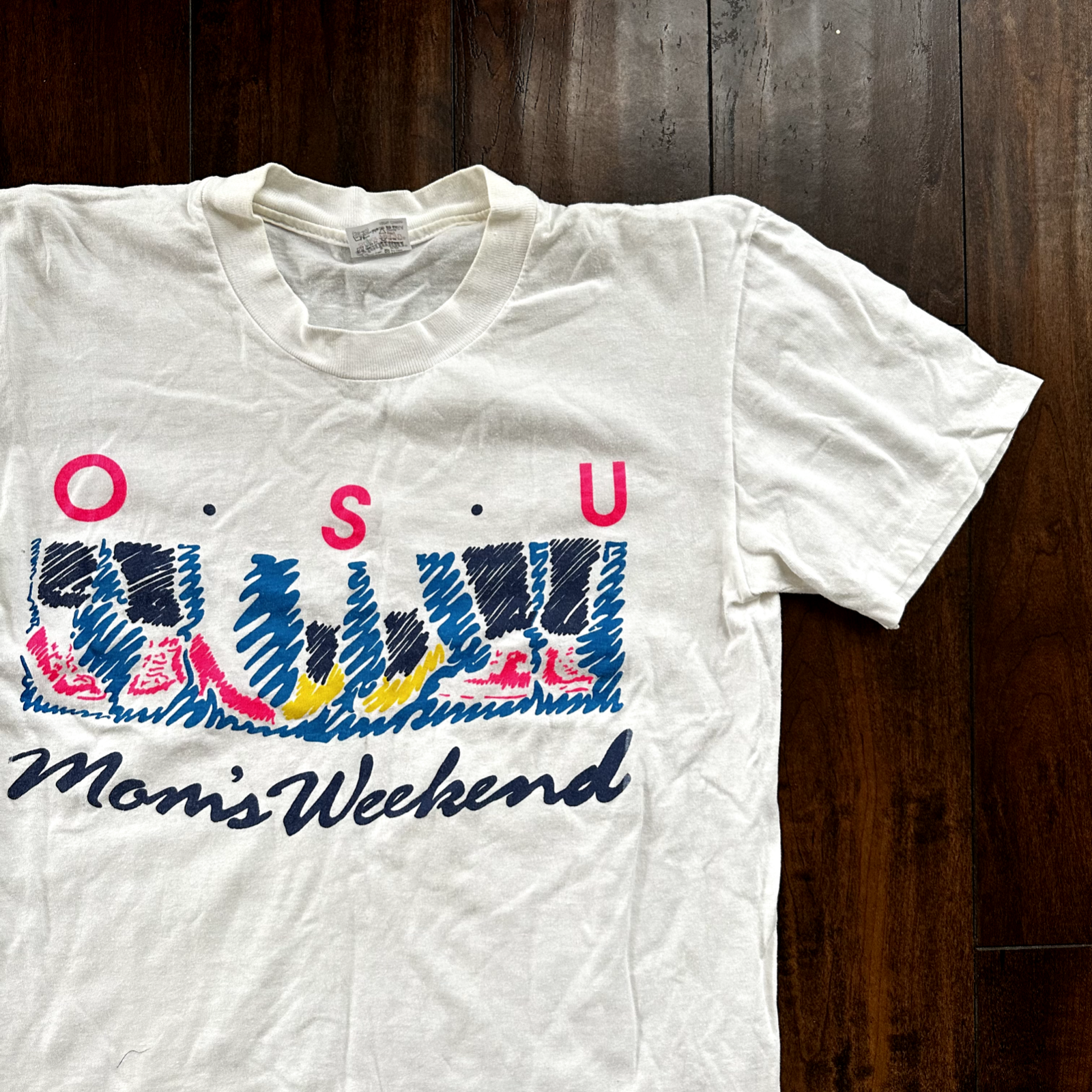 OSU Moms Weekend Vintage T Shirt Single Stitch Express Cool Sneakers Running