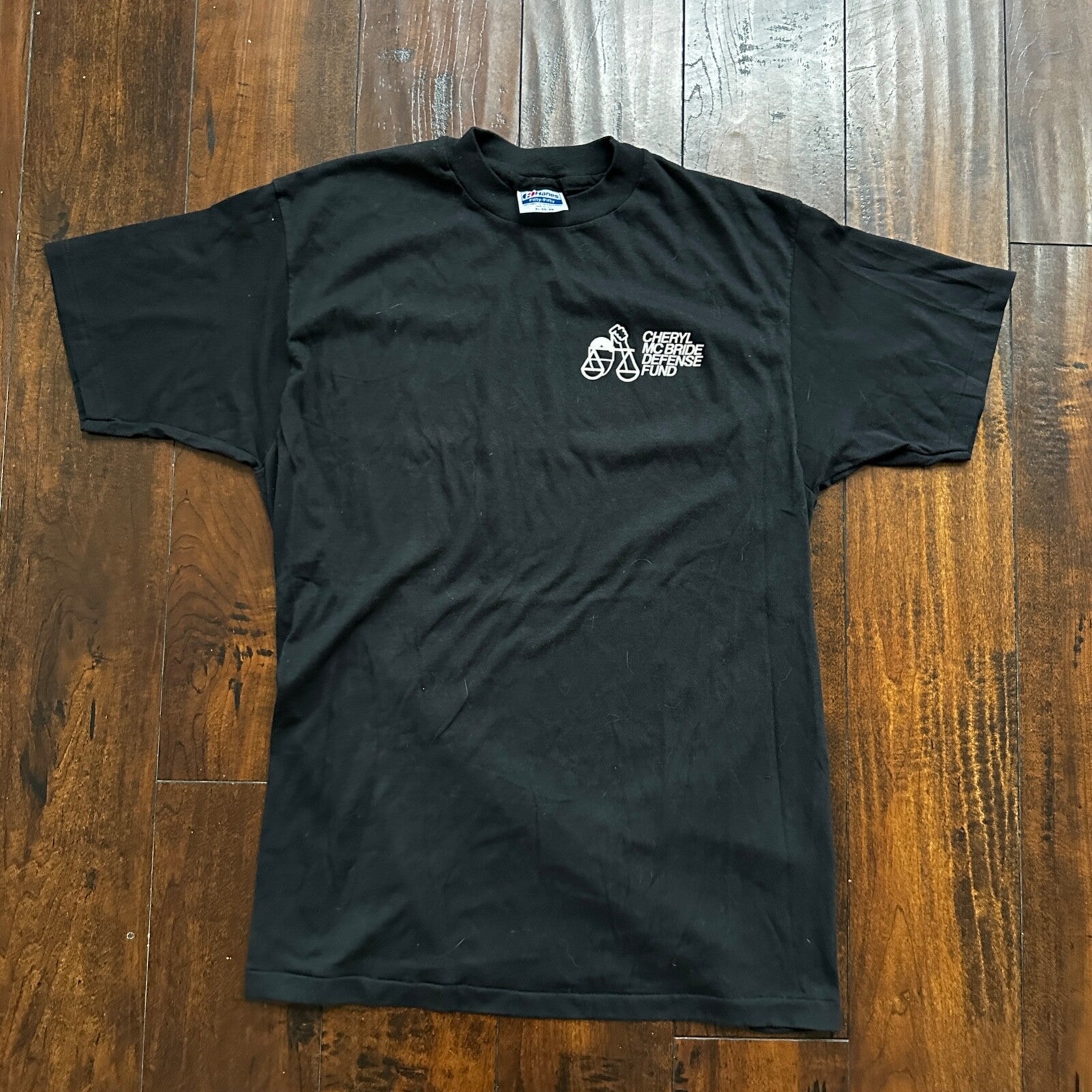 Cherl Mc Bride Defense Fund Hanes XL Vintage T Shirt Portland Oregon PDX Rap