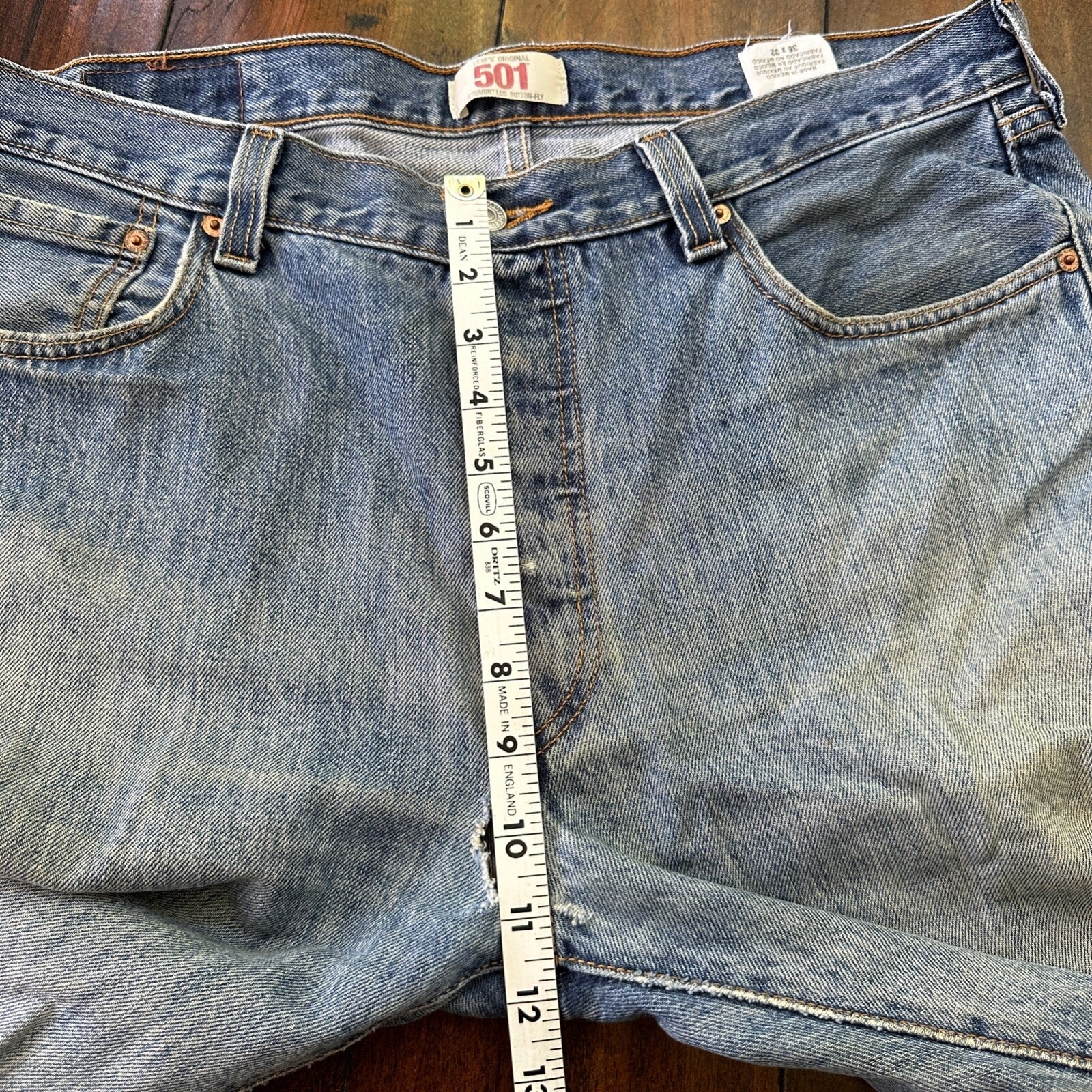 Levis 501 Vintage Y2K Straight Leg XX 2000s Jeans 36x32 Light Wash 36x30