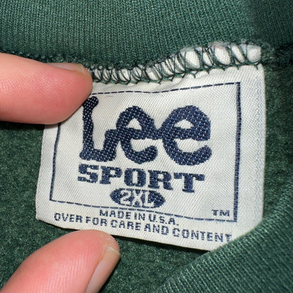 Oregon Ducks LEE 2XL UO Sweatshirt 90s VTG Crewneck Pacific USA College Green