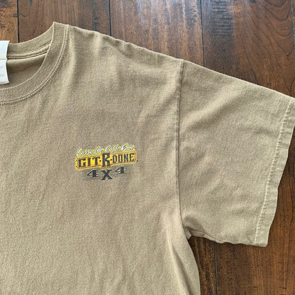 Cars Get It Done Country Music Vintage T Shirt Y2K Mud Muscle Truck USA Metal