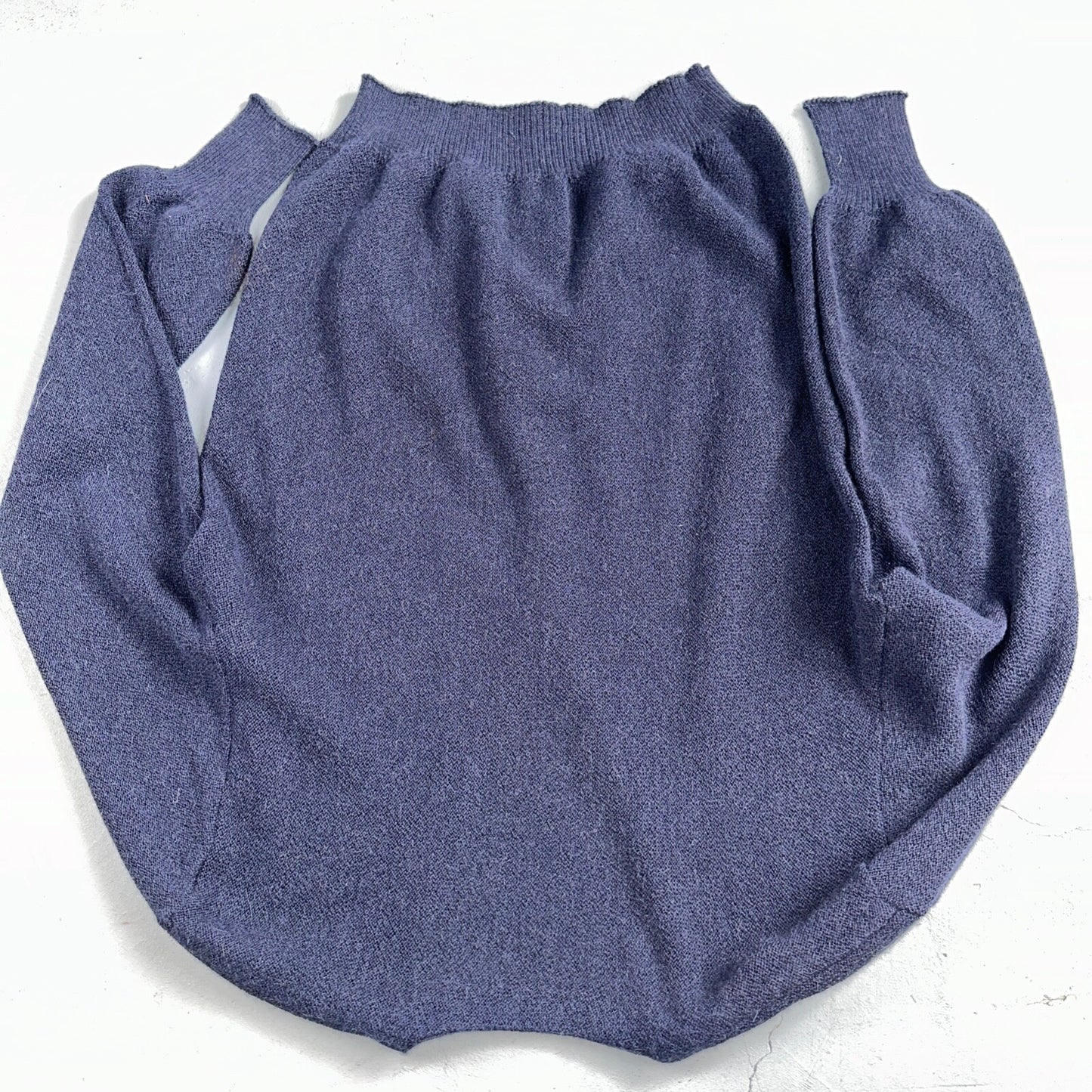 Lemmermayer Blue Sweater 100% Alpaca Cardigan Austria Maus & Hoffman Size 44 VTG