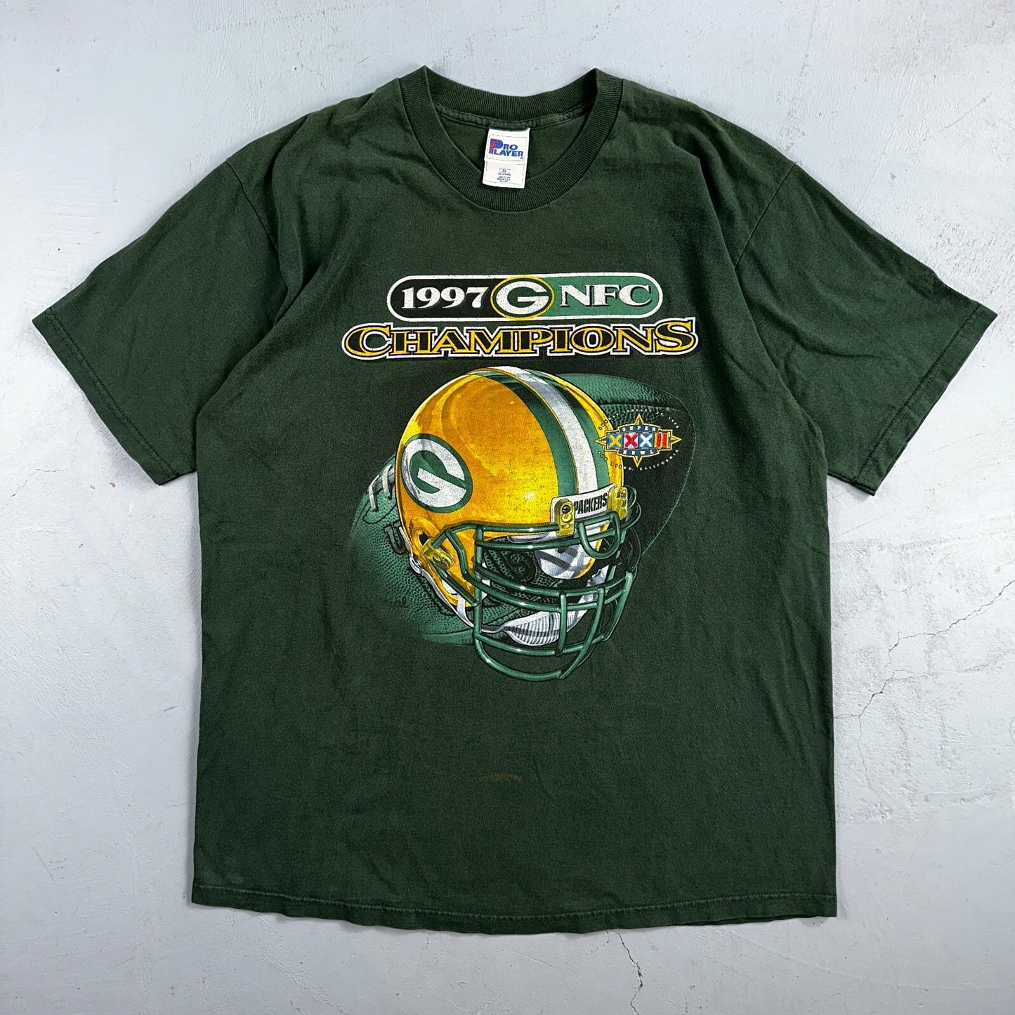 Green Bay Packers 1997 NFL Pro Player Vintage T Shirt Green XL 90s Football USA