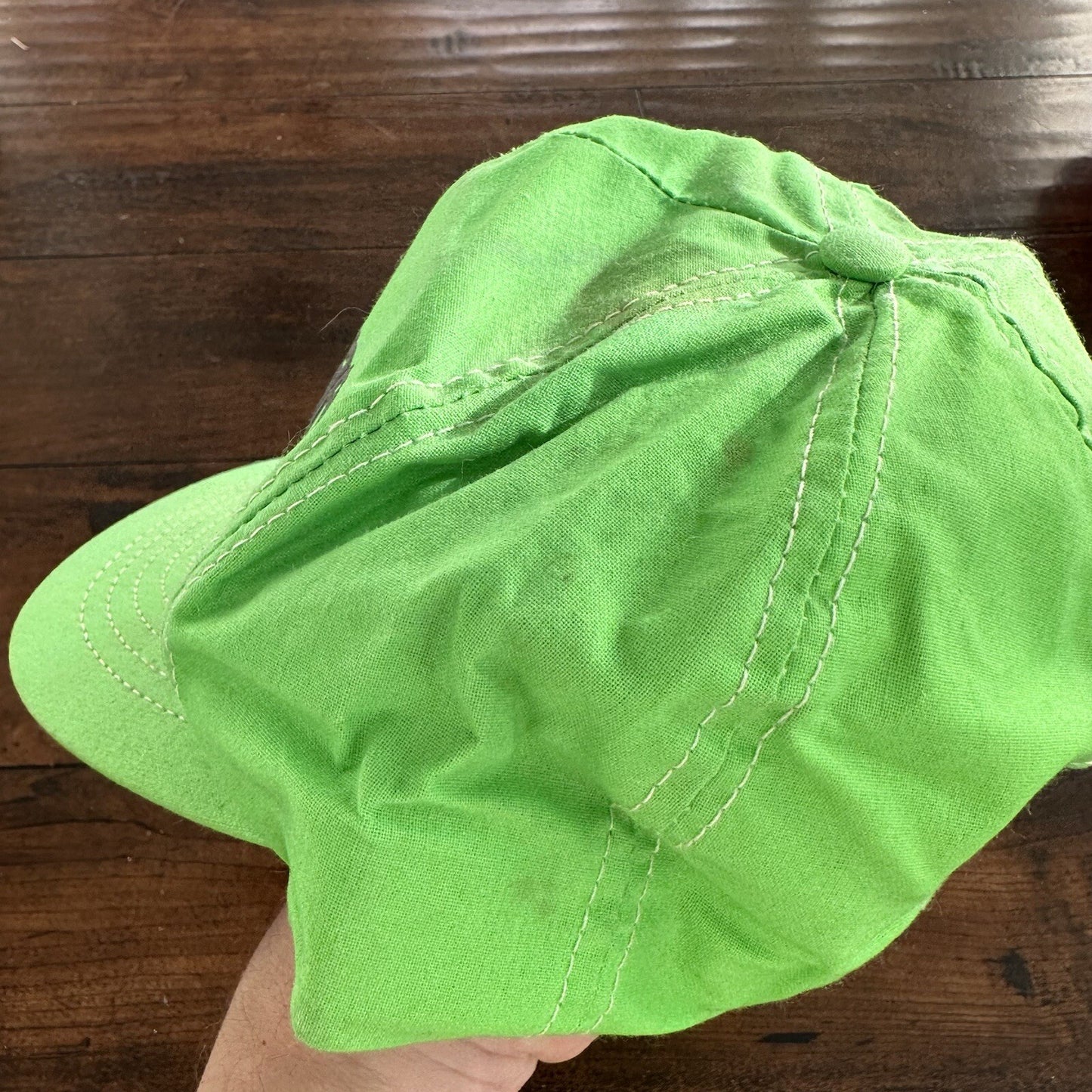 Vintage Motorcraft Racing Snapback Neon Green Hat Made in USA 80s 90s Cars Bikes