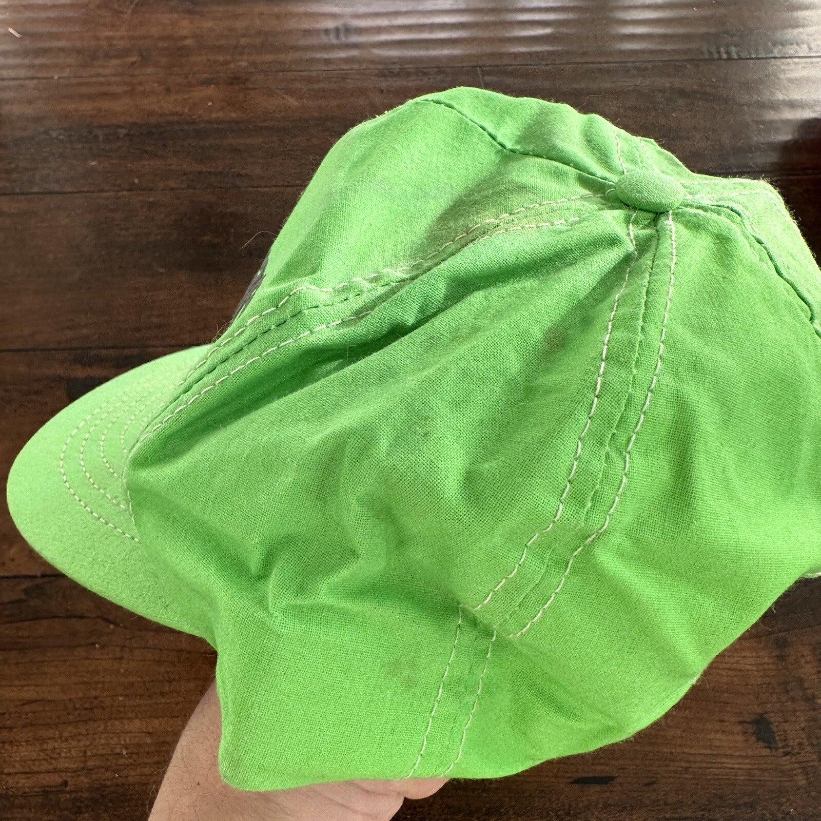 Vintage Motorcraft Racing Snapback Neon Green Hat Made in USA 80s 90s Cars Bikes