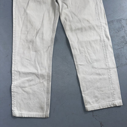 Levis 501 Vintage 90s USA XX Straight Leg Jeans White Light Wash 32x30 Act 30x26