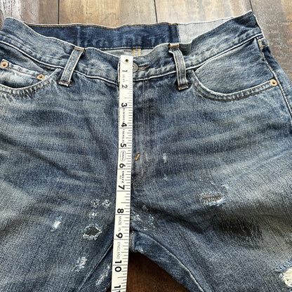 Levis LVC Big E Vintage Redline Selvedge Denim 505 Jeans USA Thrashed 28x34 501