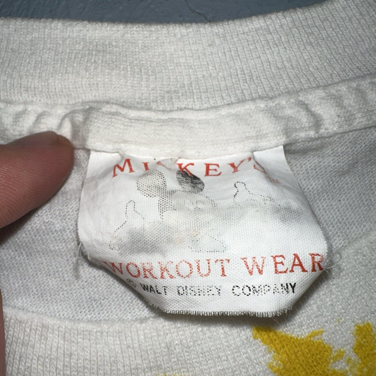 Mickey Mouse Vintage T Shirt Single Stitch 90s Paint Brush Abstract Graphic Cool