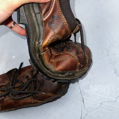 Dr. Martens 10854 Industrial Chunky Brown Leather Mens Shoes Size UK 7 US 8 Doc