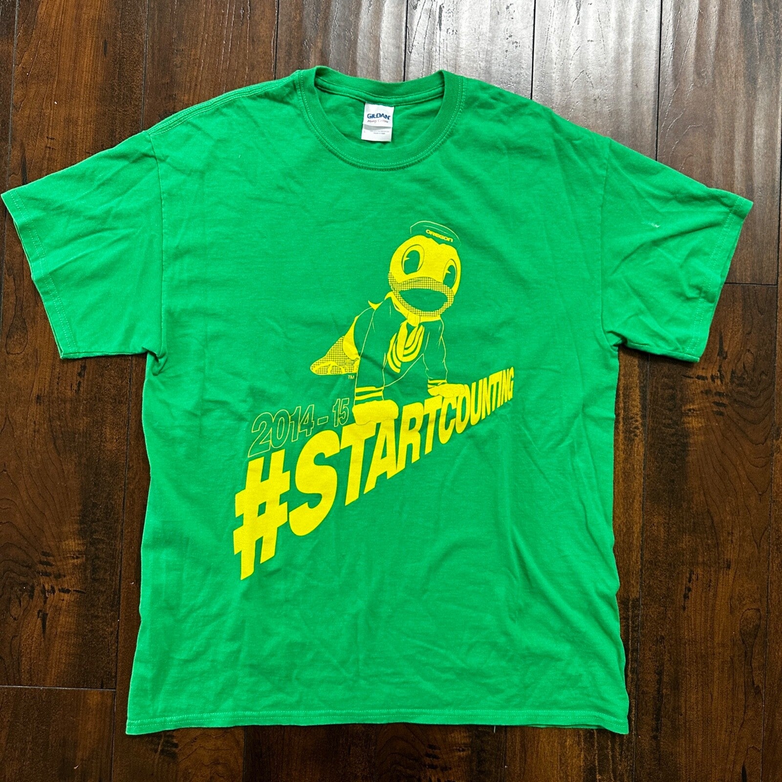 Oregon Ducks 2014 Funny VTG T Shirt PDX Portland University Start Counting Odd