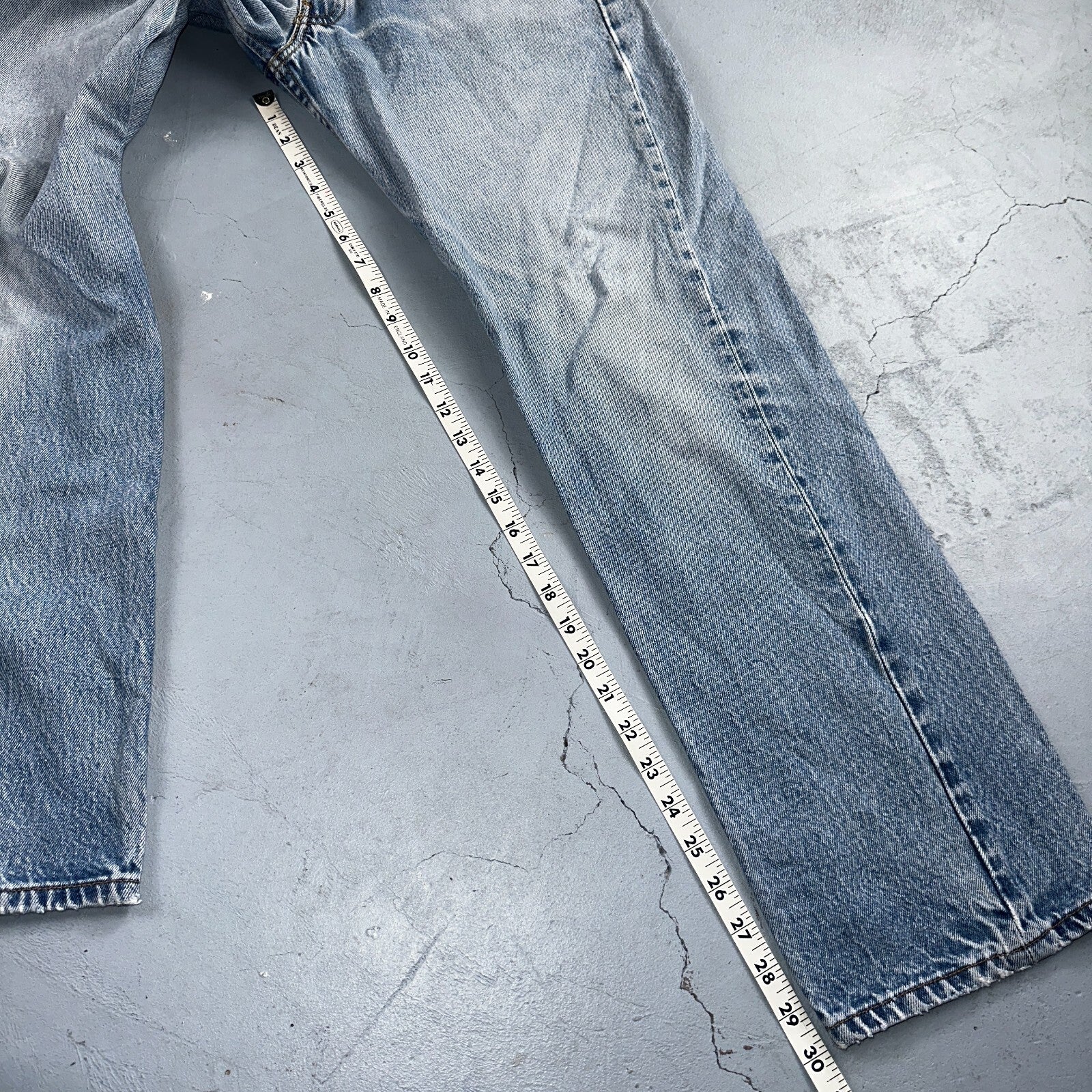 Levis 501 Vintage 90s XX Straight Leg Jeans Y2K Light Wash 36x34 Act 33x30