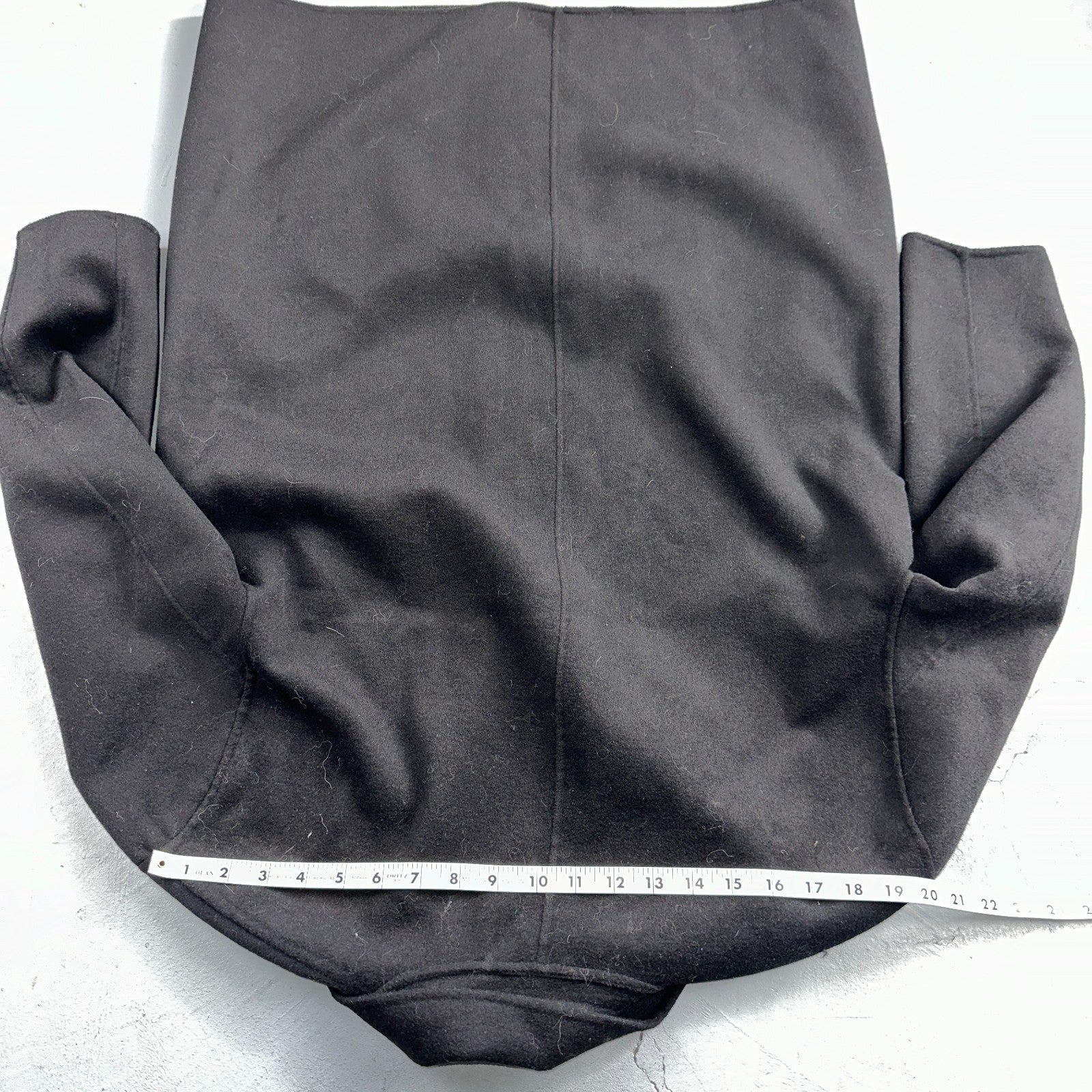 Gap Jacket Womens Large Black Wool Button Over Pea Coat Pocket Dressy Career