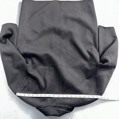 Gap Jacket Womens Large Black Wool Button Over Pea Coat Pocket Dressy Career