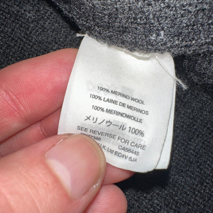 J Crew Sophie Sweater Blazer Womens M Merino Wool Jacket Heather Coal Gray