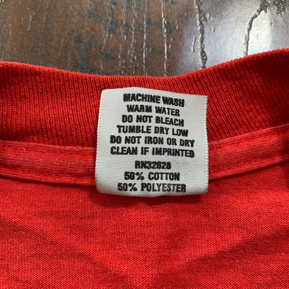 Chicago Bulls 90s Jordan Vintage T Shirt Swingster Classic Logo Medium Red 80s