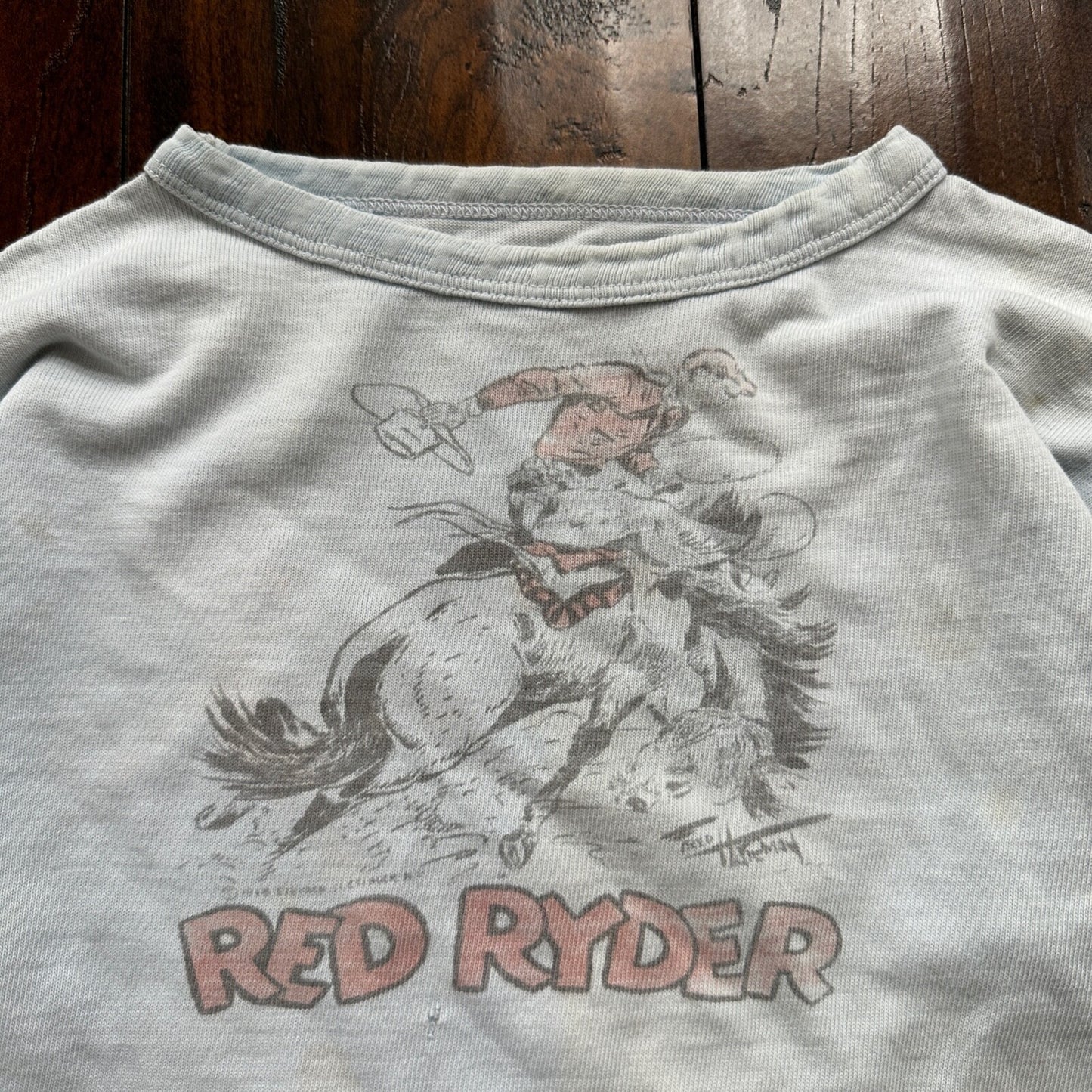 VTG 60s Red Ryder Graphic T Colorado Rodeo Cowboy Rockabilly 1960s 70s XXS Shirt