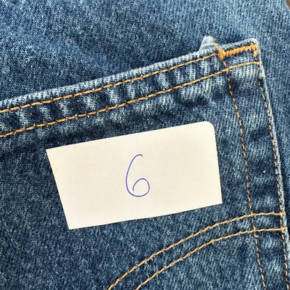 VTG Levis 501 XX Button Fly 90s USA Jeans Denim Straight Capri 34x30 Act 30x24