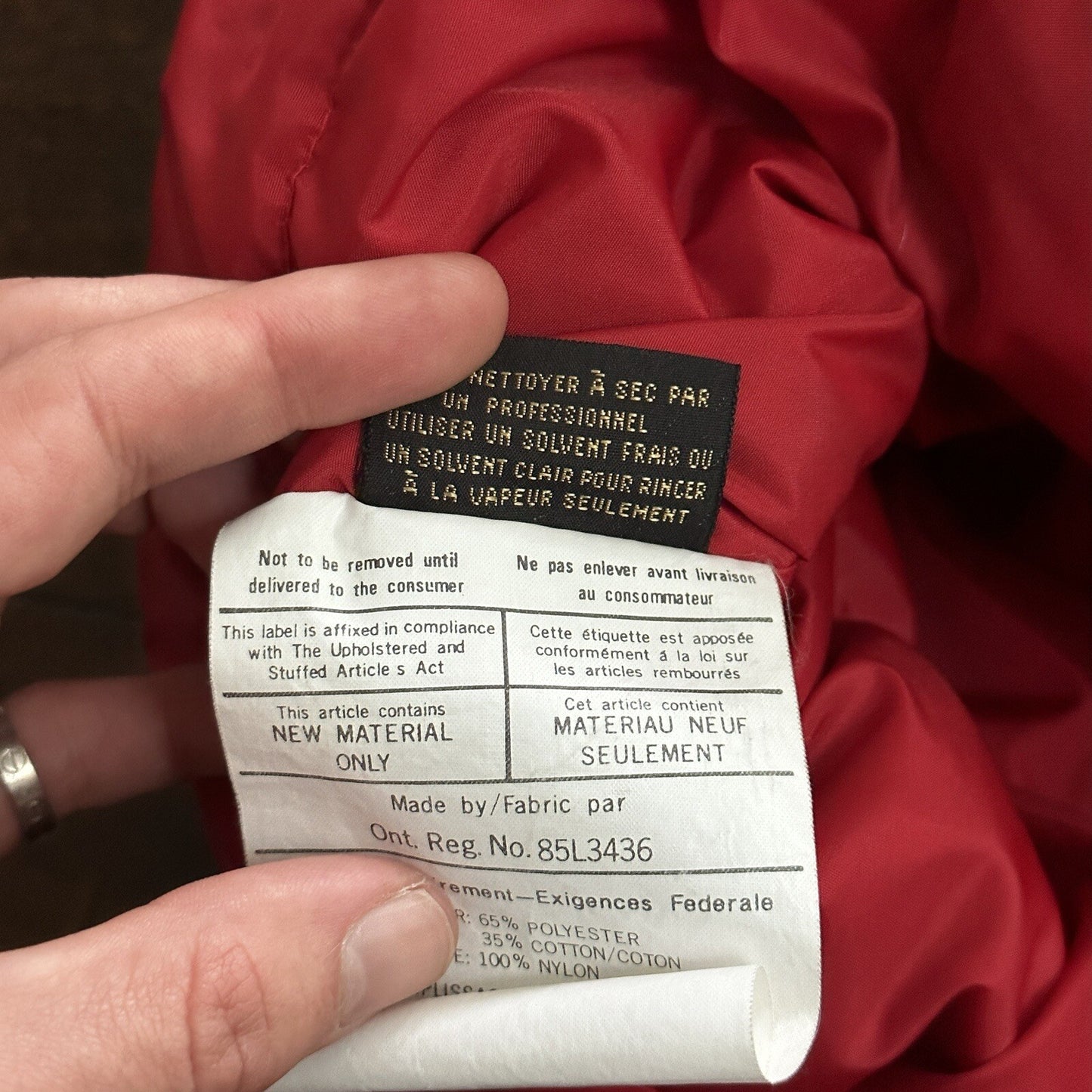 Vtg. Eddie Bauer Goose Down Red Snow Insulated Heavy Hooded Jacket 80s M Korea