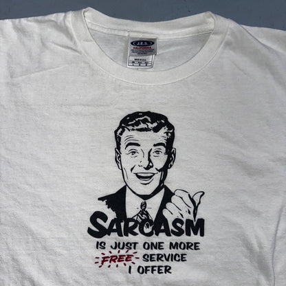 Sarcasm Funny USA VTG T Shirt Y2K Joke Humor Adult Laugh Out Loud Fun Gag Gift