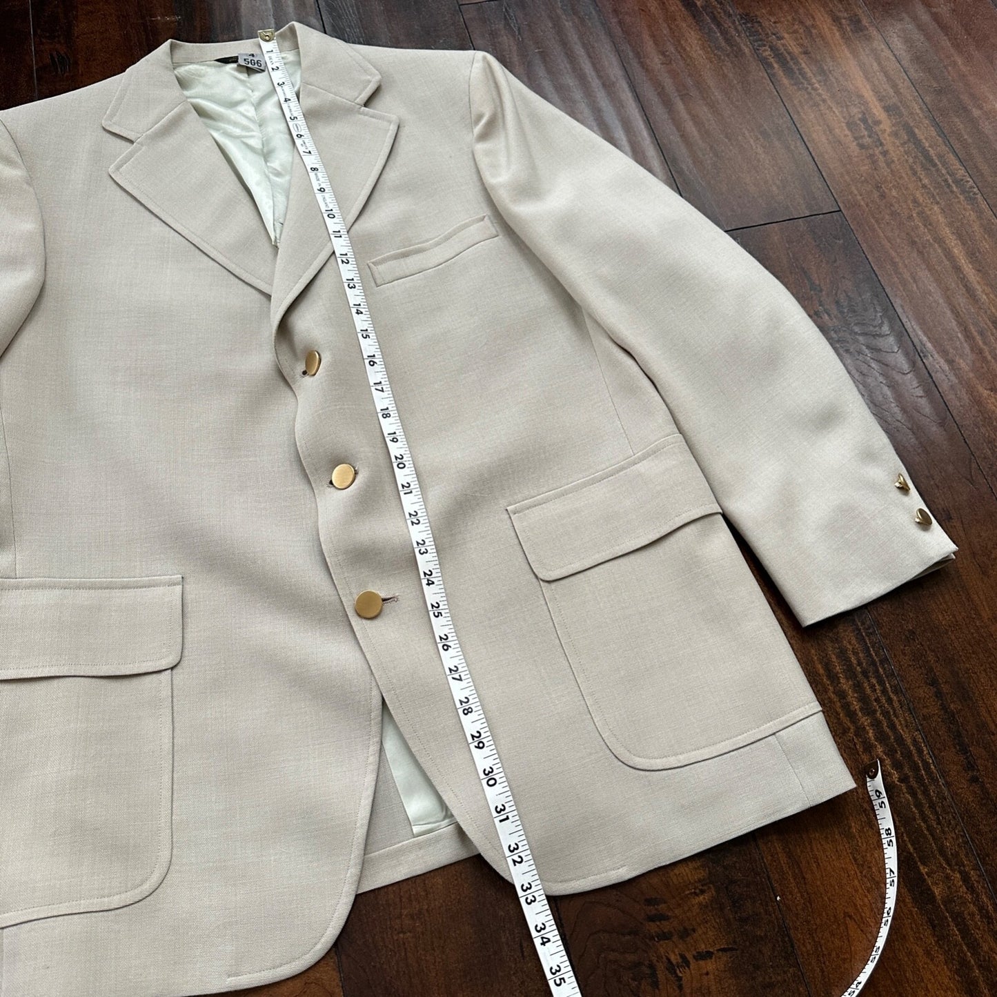 VTG Union Sport Coat Mens 42 Johnson Blazer Button Cricketer 70s 1970s Tan