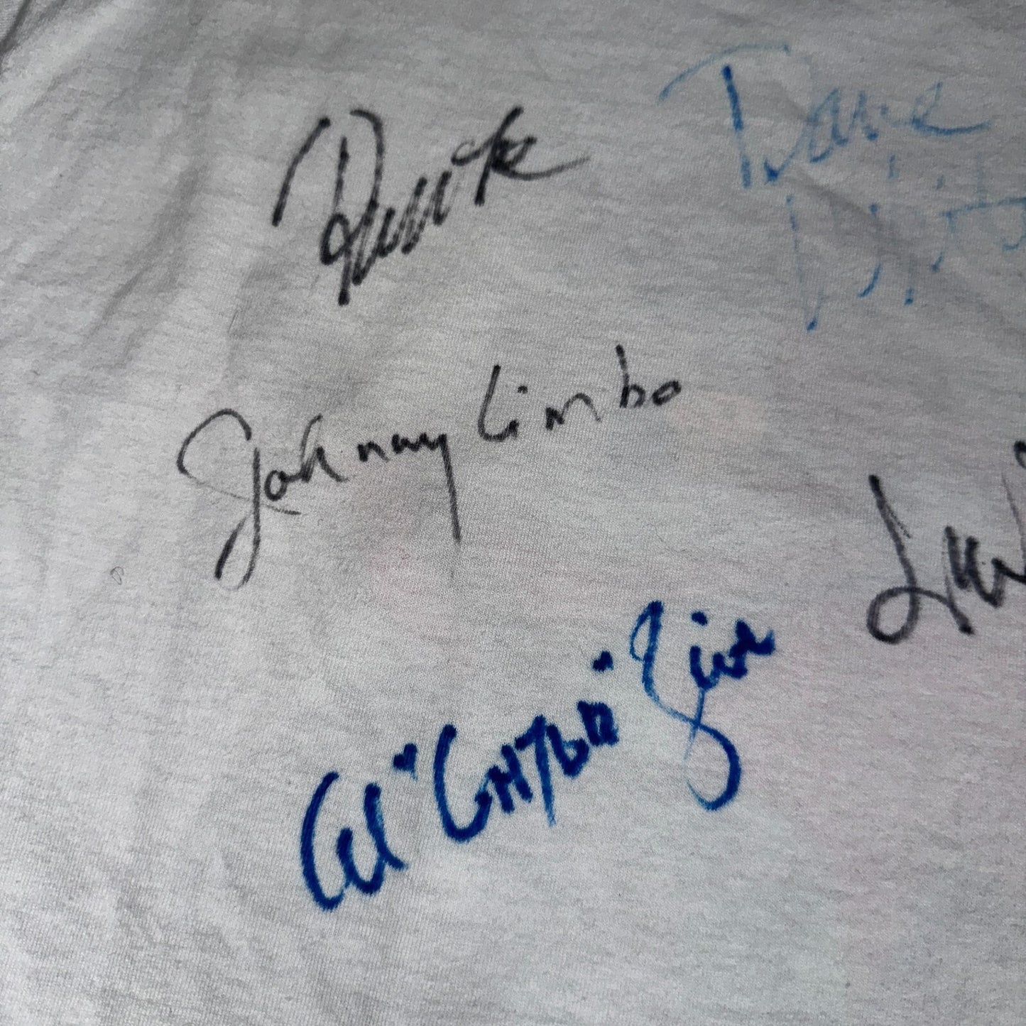Johnny Limbo SIGNED VTG T Shirt 90s Music Band Falmingo Funny Guitar Rock Vinyl
