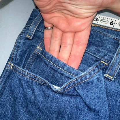 Levis 605 Vintage LVC Orange Tab Slim Blue Med Wash Y2K 36x34 Jeans Act 36x32