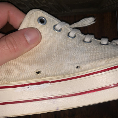 Vintage 60s 50s CONVERSE Chuck Taylor All Star Blue Label White 7 Low RARE USA