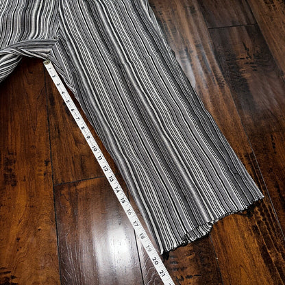Vintage USA Rockabilly Womens Dress Pants 60s 70s Top Bottom Capri Striped 24x20