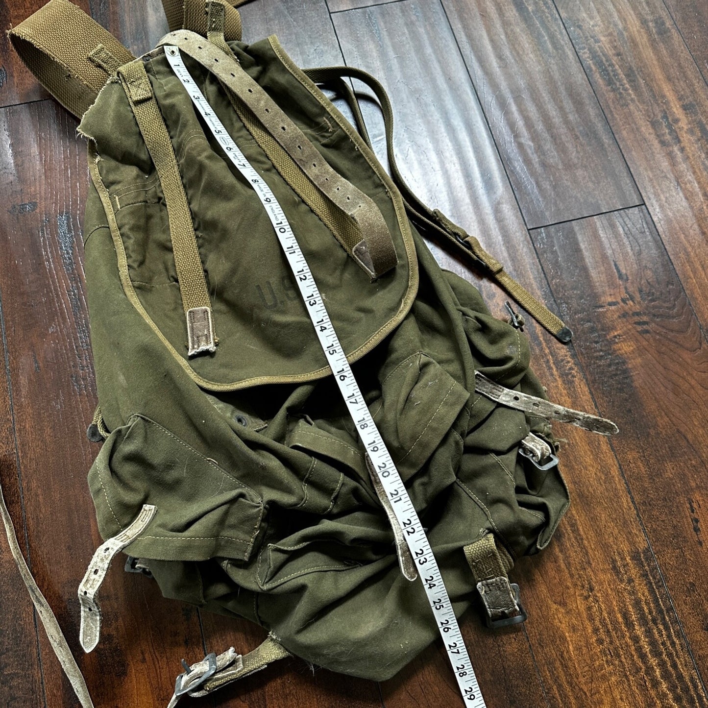 VTG WWII US Army JQD 88B Mountain Div Rucksack Backpack WW2 AVERY 1943