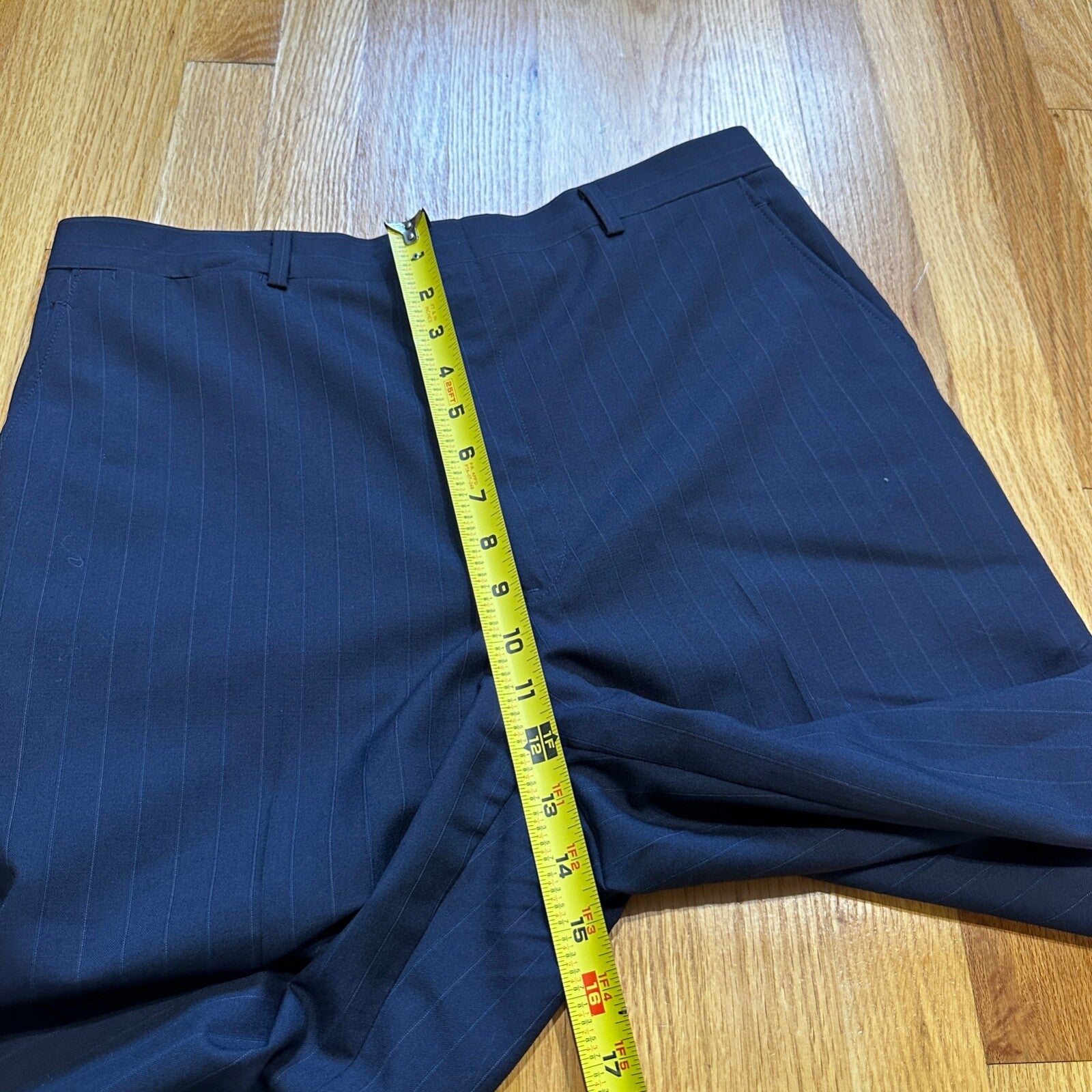 VTG 50s Navy Dress Pants Trousers Talon Fly Size 32x29 1960s Slacks Pinstripe
