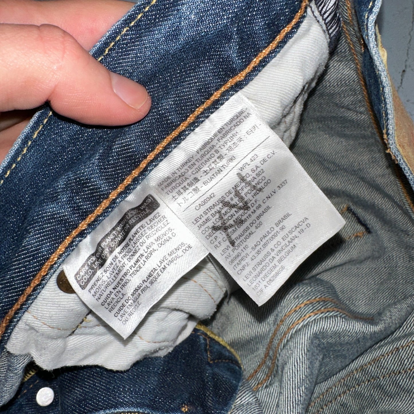 Levis 501 Y2K XX Straight Leg Jeans Blue VTG Med Wash 36x32 Act 35x30