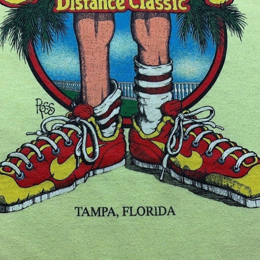 Vintage Nike T Shirt USA Rare Florida Ross Geisha Gasparilla Running Long Sleeve