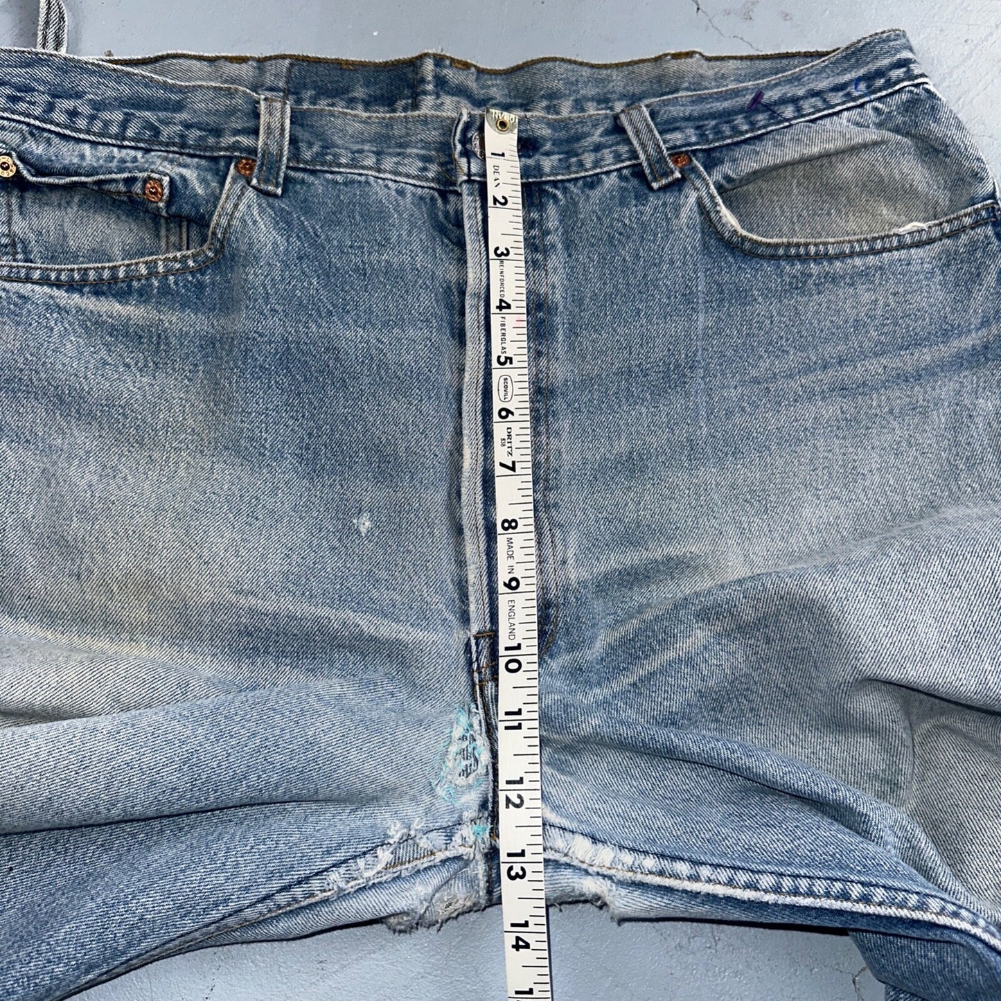 Levis 501 Vintage 90s USA XX Straight Leg Jeans Blue Light Wash 40x36 Act 36x31