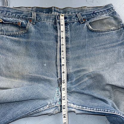 Levis 501 Vintage 90s USA XX Straight Leg Jeans Blue Light Wash 40x36 Act 36x31