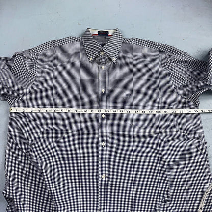 Paul & Shark Yachting Mens 44 Long Sleeve Button Down Shirt Checkered Hamptons