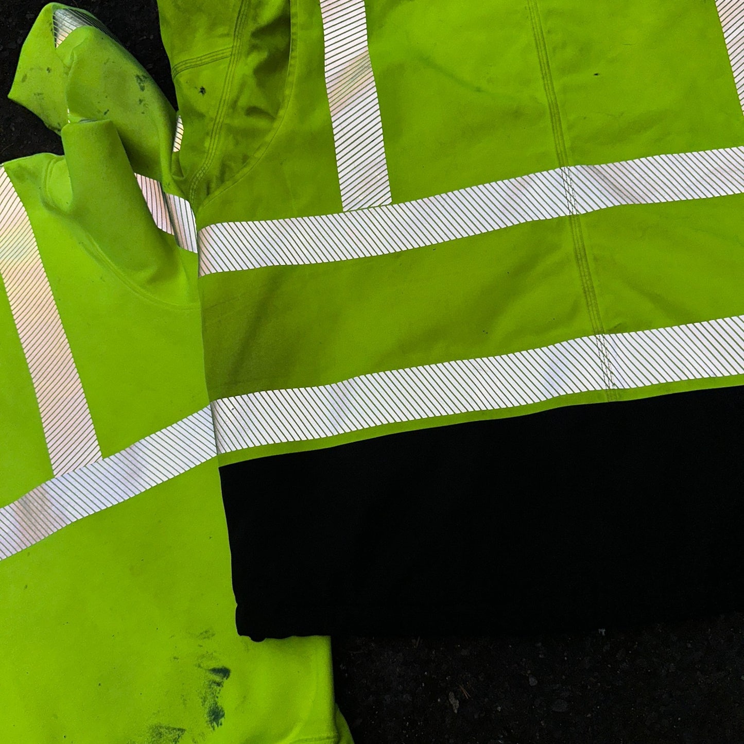 Carhartt Jacket Mens 2XL 100787 High-Visibility Waterproof Highlighter Hoodie