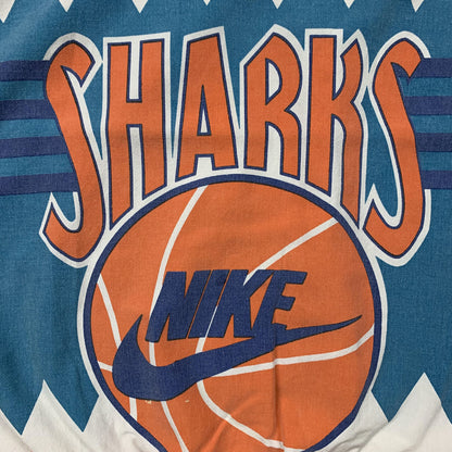 Nike Vintage Sweatshirt Mens T Shirt Sharks Crewneck AOP Basketball Jordan RARE