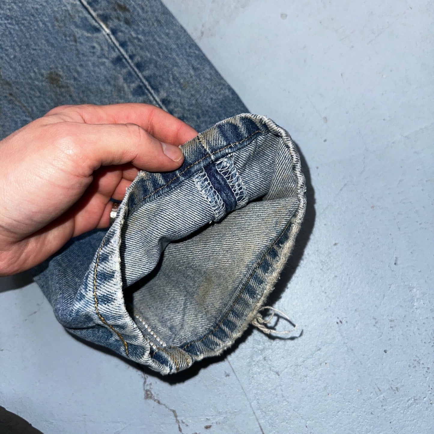 Levis 501 Vintage Y2K XX Straight Leg Jeans 90s Blue Med Wash 33x33 Act 30x30