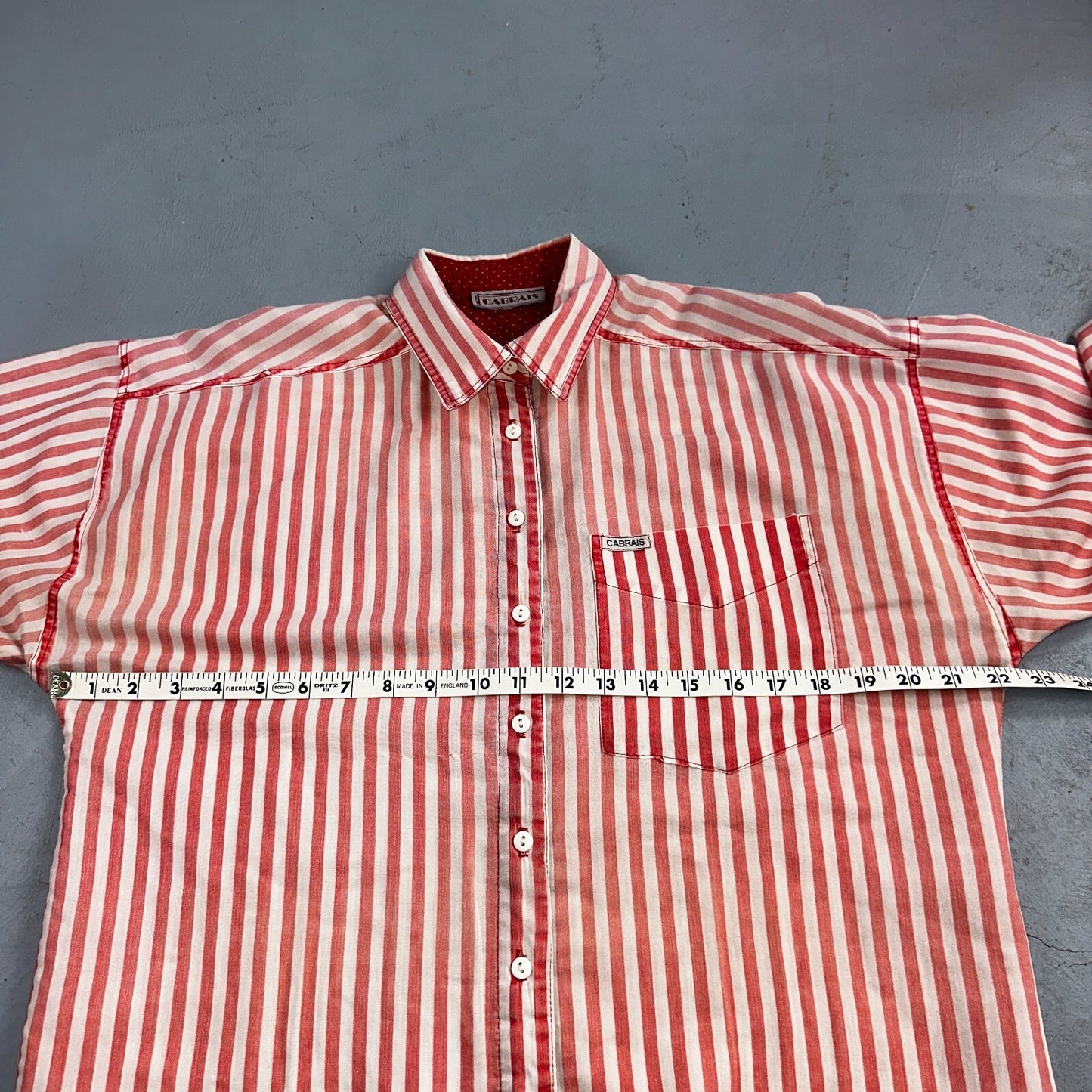 Cabrais Button Up Shirt Womens XL Multicolor Long Sleeve Collared Striped 90s