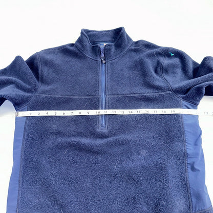 Vineyard Vines Vineyard Navy Quarter Zip Fleece Lined Mountain Sweater - Size M