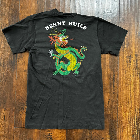 Chinese Art Dragon Sheridan Oregon Vintage T Shirt PDX Portland Food Asian 90s