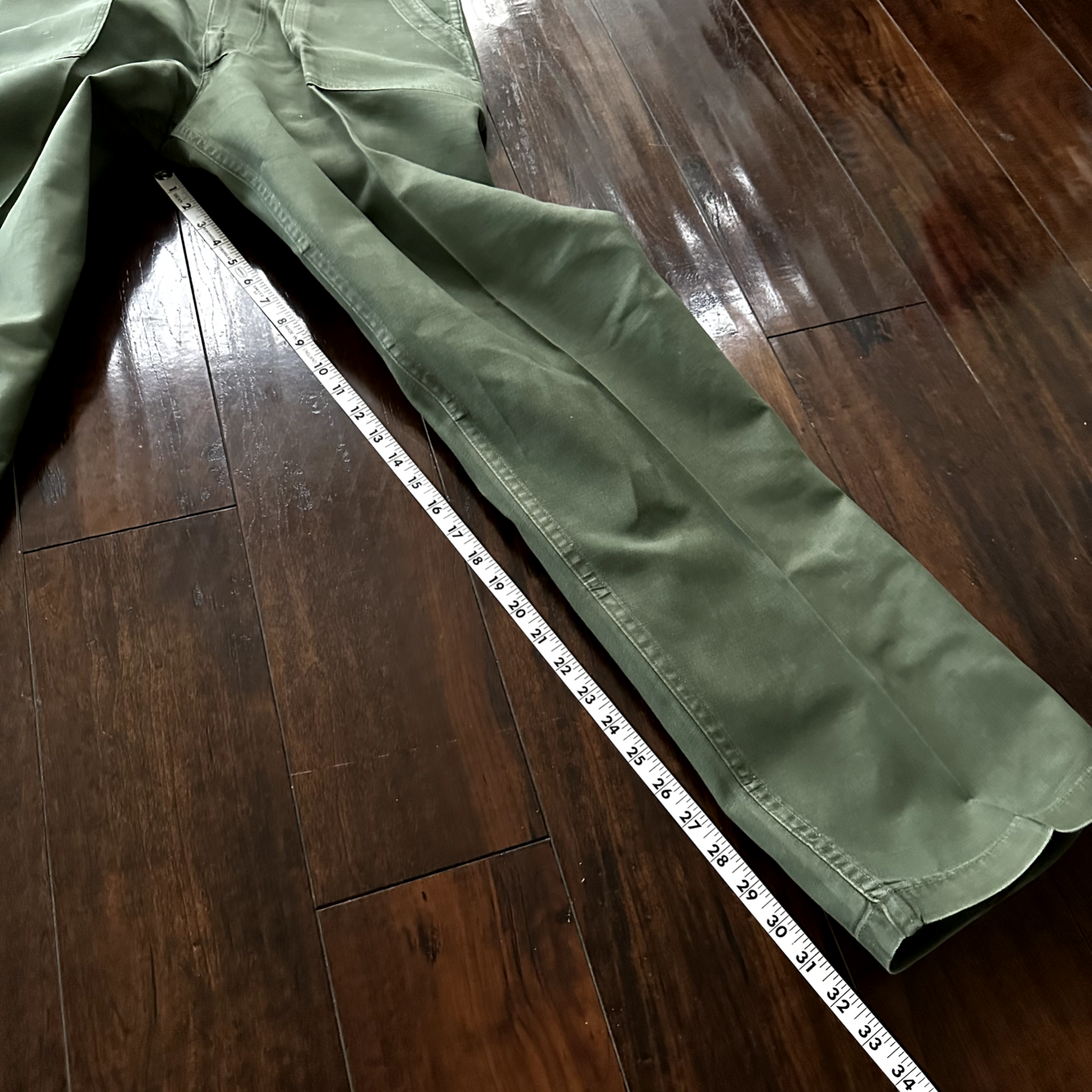 US Army OG-107 Fatigue Pants Trousers 1960s 32x33 Type I DSA-100 Post WWII Camo