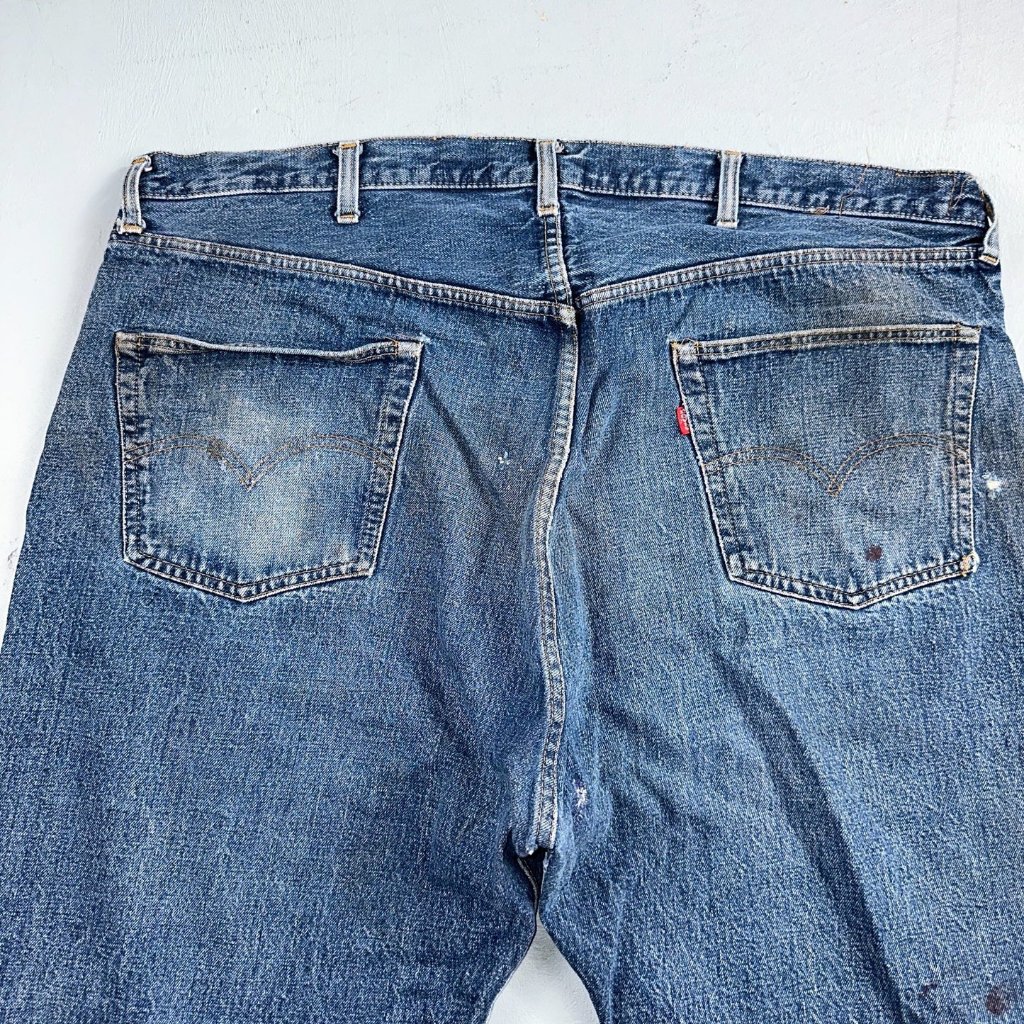 Levis 501 Vintage 70s SS Redline Selvedge USA XX Jeans Med Wash 48x30 Act 44x26