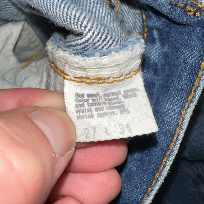 Levis 501 Vintage 80s Redline Selvedge USA XX Jeans Med Wash 27x34 Act 24x30