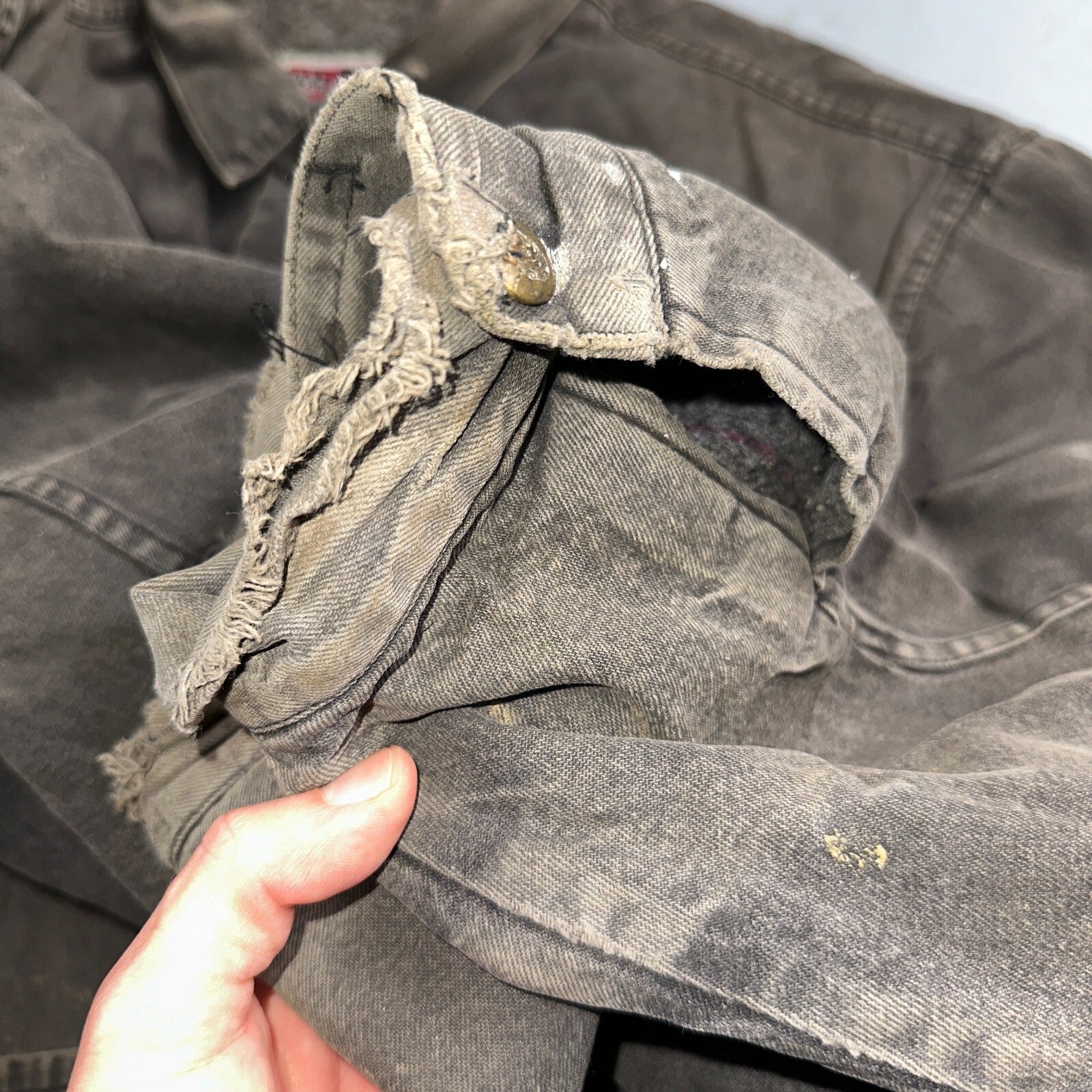 Ben Davis Jacket VTG 90s Canvas Blanket Lined Chore Workwear USA 3XL Detroit