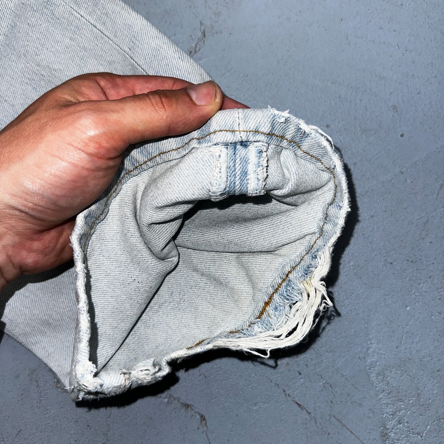 Levis 501 Vintage 90s Mexico Straight Leg Jeans Blue Light Wash 34x30 Act 31x29