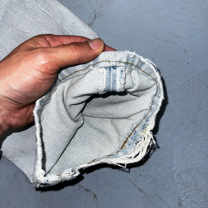 Levis 501 Vintage 90s Mexico Straight Leg Jeans Blue Light Wash 34x30 Act 31x29